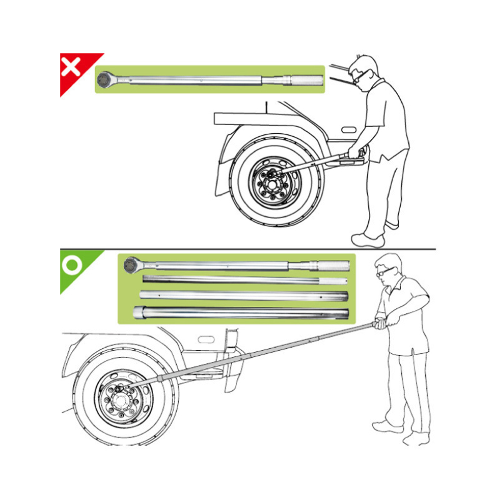 KING TONY (34862-3FF) Динамометрический ключ серии "EXACT", 1", 500-2500 Нм, для левой и правой резьбы, кейс