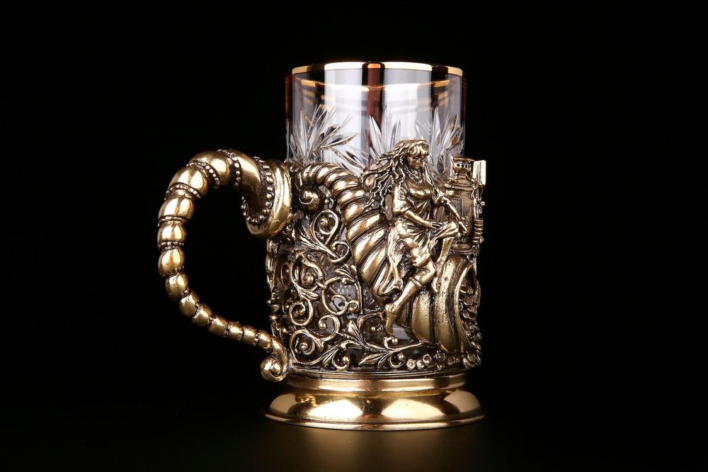 Набор подстаканников "Рог изобилия" 4шт. в подарочном кейсе