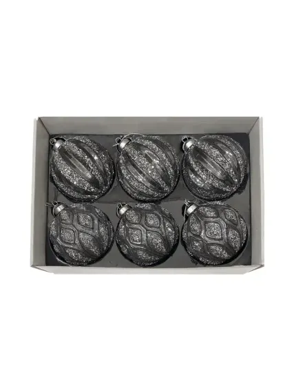 Набор стеклянных шаров Чародейка 100 мм., 6 шт., Christmas DeLuxe (13135)