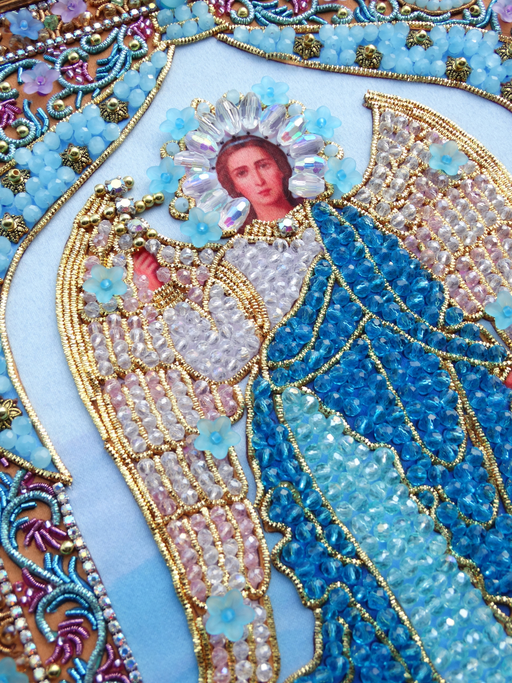 И-24а Набор для вышивания хрустальными камнями Ангел Хранитель домашнего очага (мал.)