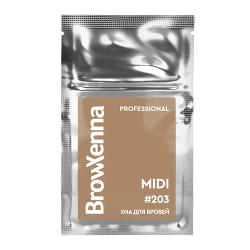 Хна для бровей Ореховый светло-каштановый #203 BrowXenna, 3 гр
