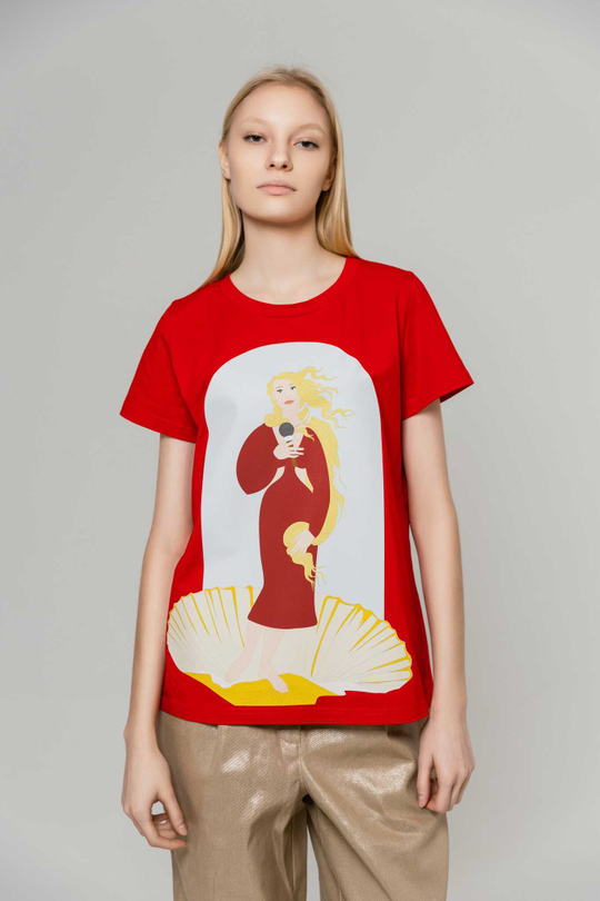 Футболка женская «Поющая Венера»
