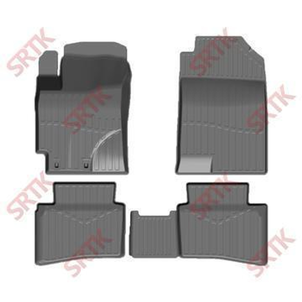 Коврики резиновые Hyundai Solaris 17- Premium комплект 4 шт. STRK