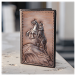 Кожаная обложка на паспорт «Городские мотивы»