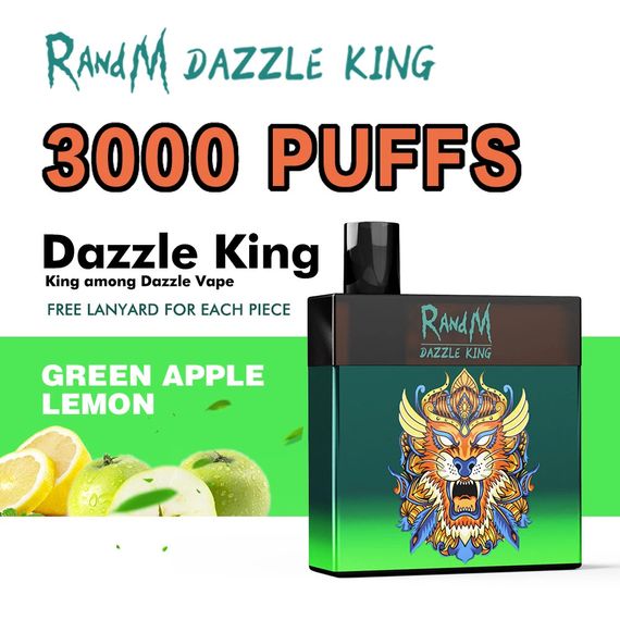 RANDM Dazzle King - Green Apple Lemon (3000)