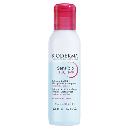 Bioderma Sensibio H2O eye Двухфазное мицеллярное средство для очищения глаз и губ, 125 мл