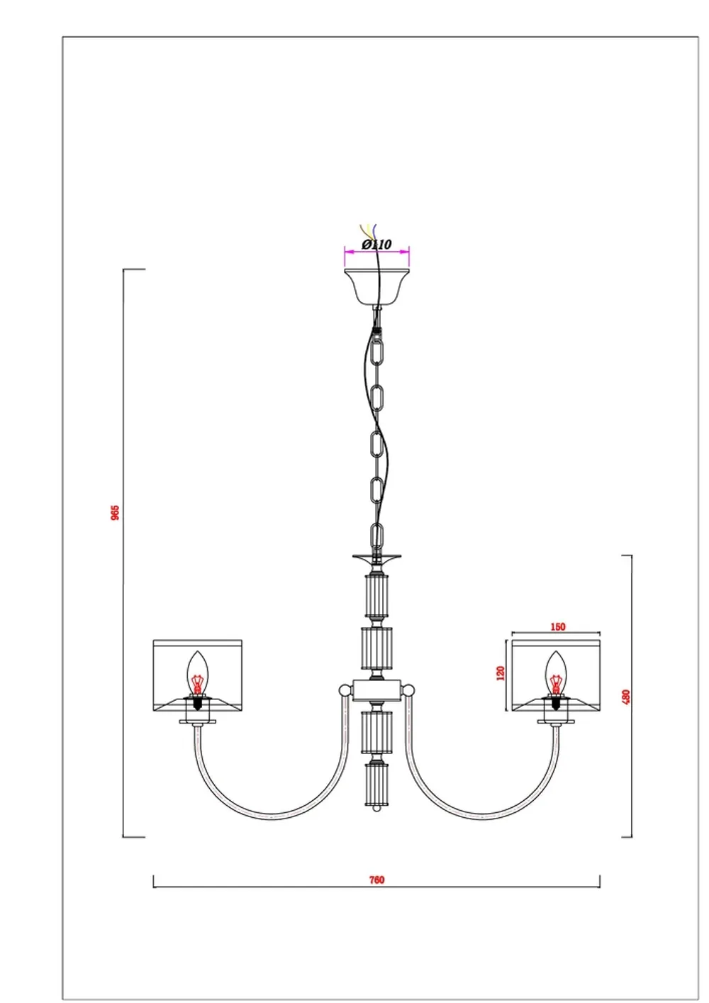 Подвесная люстра Arte Lamp ATTORE