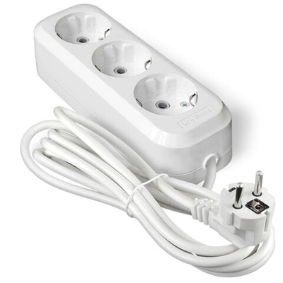 Удлинитель бытовой 3 гн, 5 м, ПВС, 3х1 мм2, с/з, UNIVersal, Е-303, 9631978