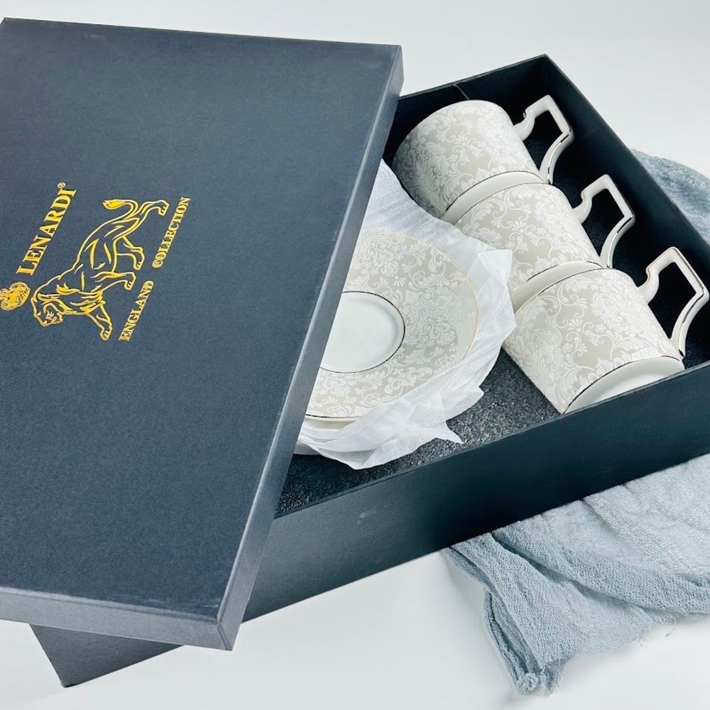 Lenardi 244-057 Чайный набор 12пр. 280мл в под.уп.(х8)Фарфор