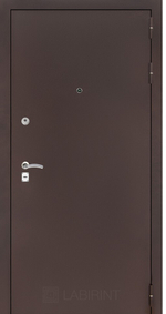 Дверь входная Лабиринт CLASSIC антик медный 06 - Сандал серый металлическая