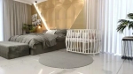 Кроватка-трансформер для новорождённых Incanto ALESSIA 6 в 1, цвет белый
