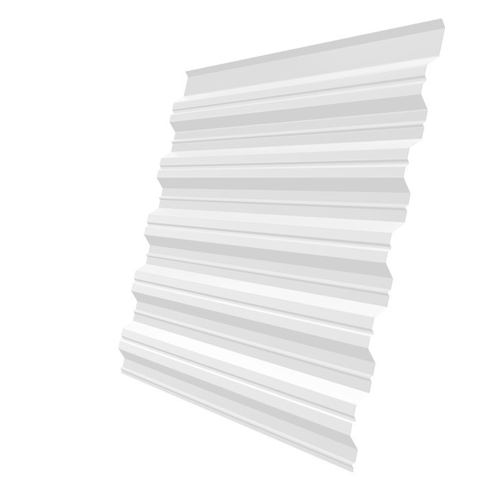 Профнастил НС35 Grand Line Optima Satin 0,5 мм RAL 9003 сигнальный белый