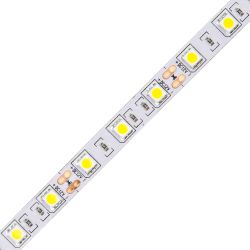 ULS-Q221 5050-60LED-m-10mm-IP20-DC12V-14.4W-m-5M-6500K Гибкая светодиодная лента на самоклеящейся основе. Катушка 5 м. в герметичной упаковке. Дневной свет6500K. ТМ Volpe.