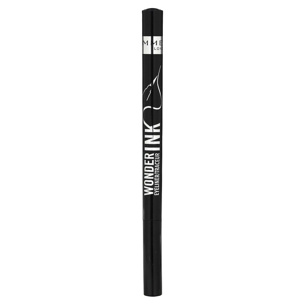 Rimmel London, Wonder' Ink, водостойкая подводка для глаз, 001 черная, 1 мл (0,03 жидк. унции)