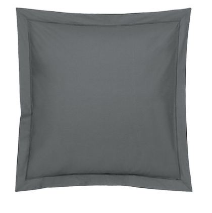 Наволочка 50х75 ardoise темно Blanc des Vosges 50x70 Серый