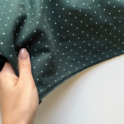 Фланель Частый горошек на хвойном фоне