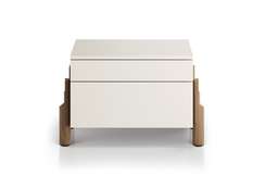 Тумба прикроватная Basic 2 ящика ширина 60 см (молочный)