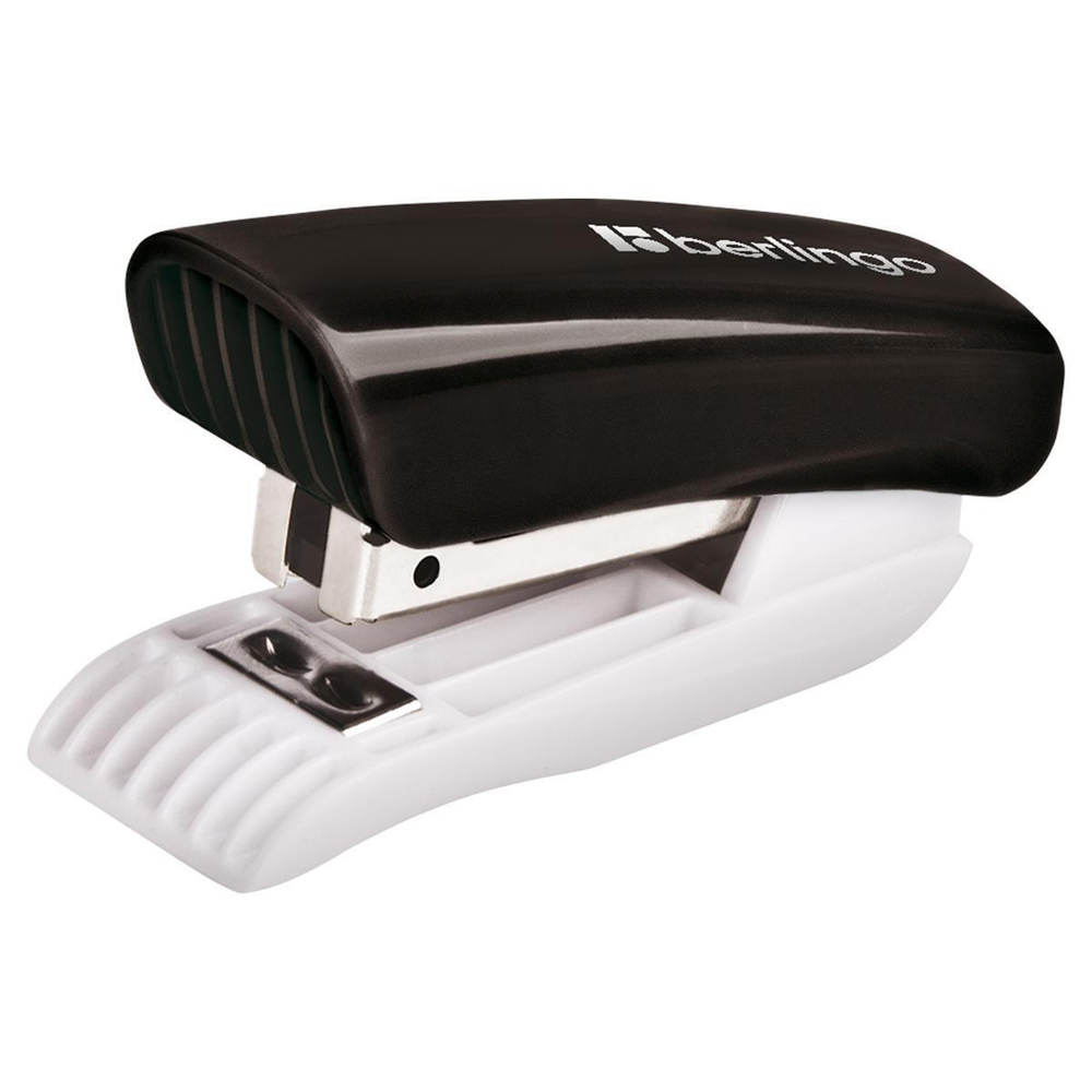 Мини-степлер №24/6 "Blitz" до 15л., пластиковый корпус, черный DSp_15114 (Berlingo)