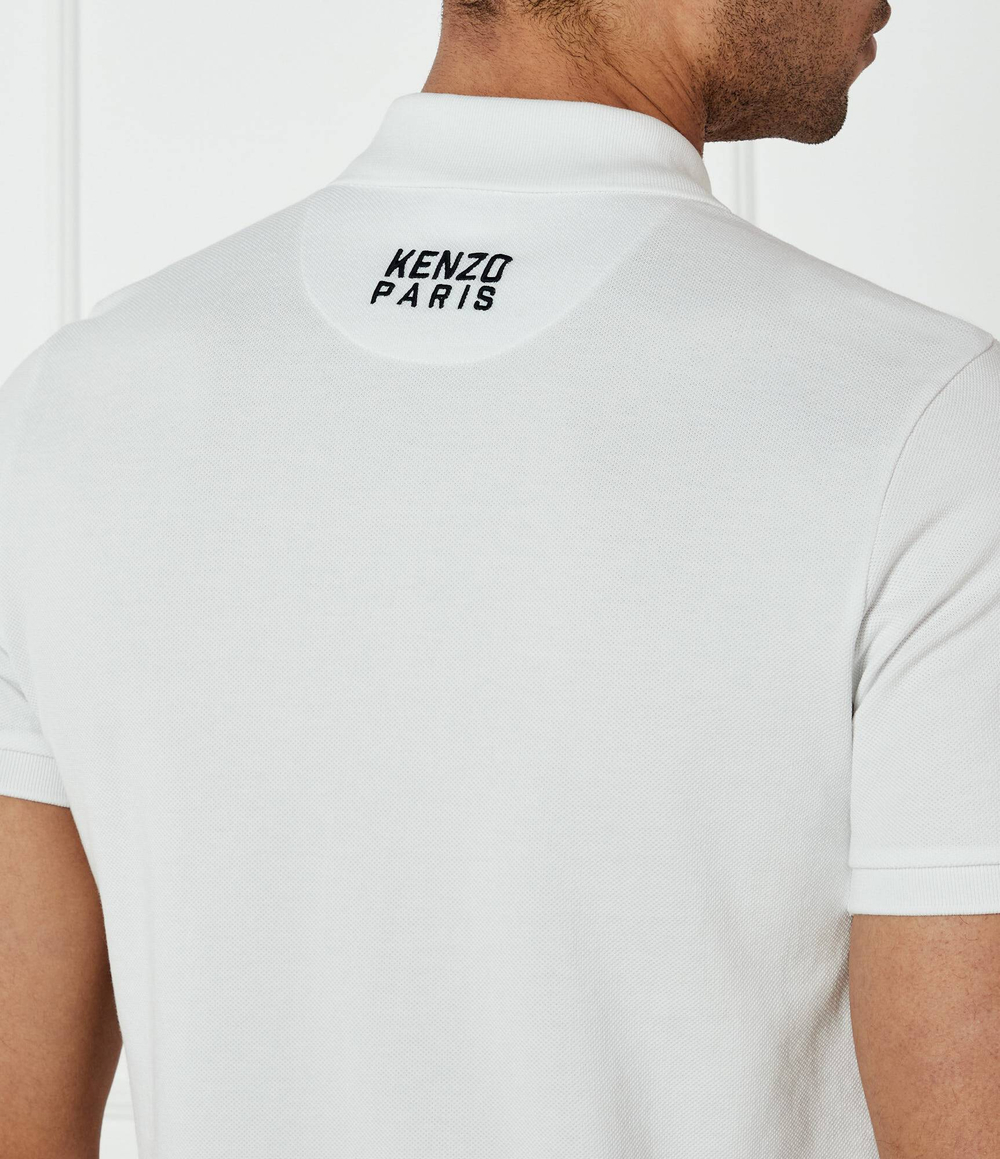 Поло Happy Tiger Kenzo - белый(FF55PO5434PU)