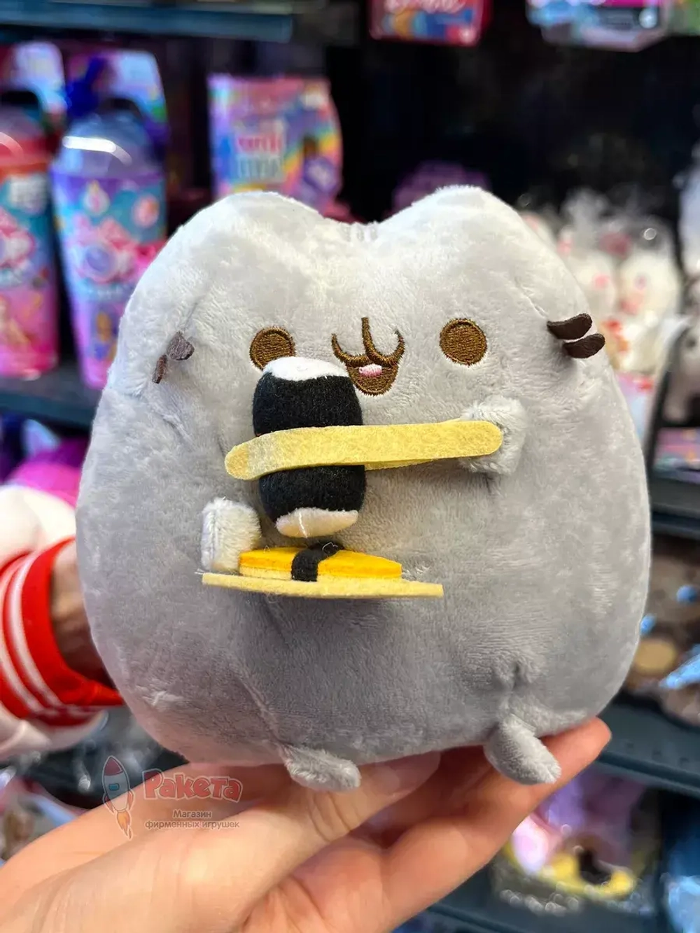 Мягкая игрушка Пушин Кот Кэт плюшевый котик с сушами