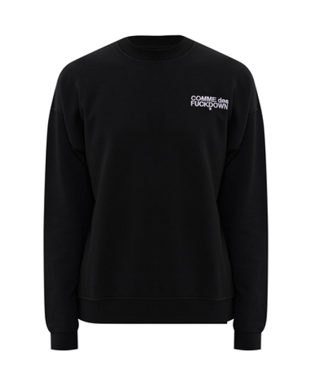 COMME DES FUCKDOWN СВИТШОТ ЧЕРНЫЙ