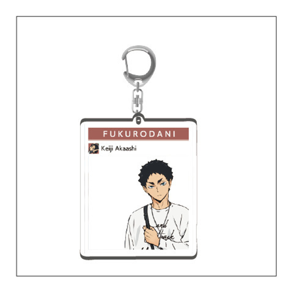 Брелок квадратный "Волейбол / Haikyu!!"