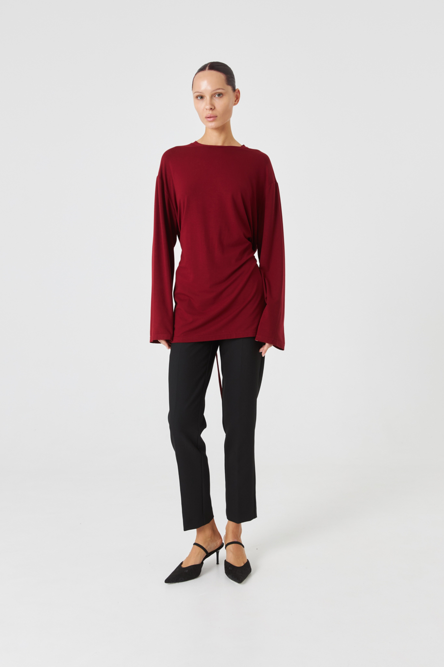 Лонгслив с завязками