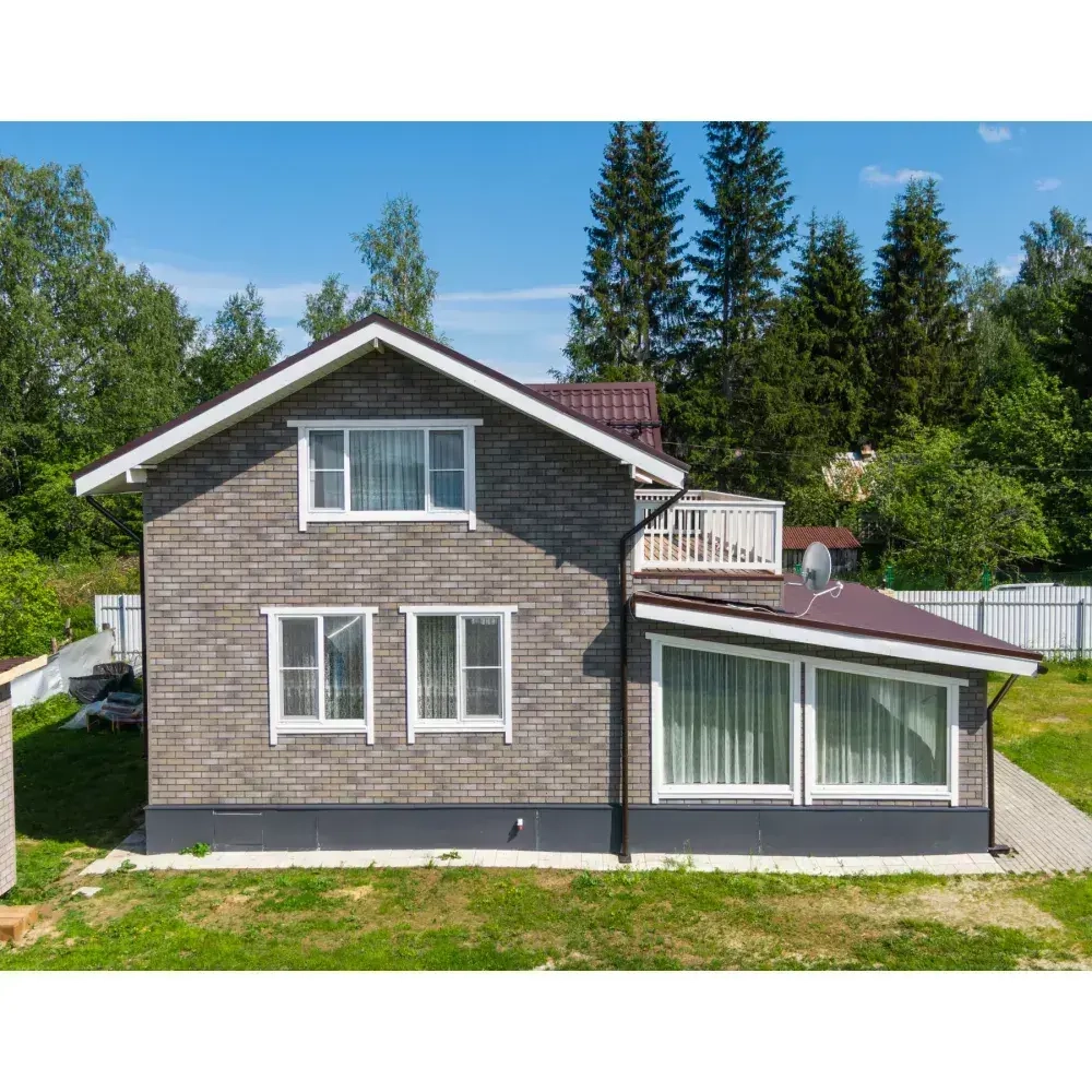 Фасадная плитка Технониколь Hauberk Серо-бежевый кирпич (в уп. 20 шт./2 м2)