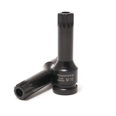 Головка-бита SPLINE глубокая ударная1/2'', M5 с отверстием RockForce##Rock FORCE RF-24807805T