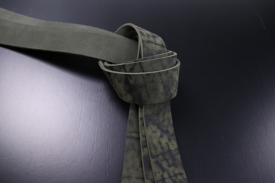 Ременная заготовка зеленая лофт гладкая