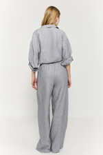 Брюки на резинке изо льна