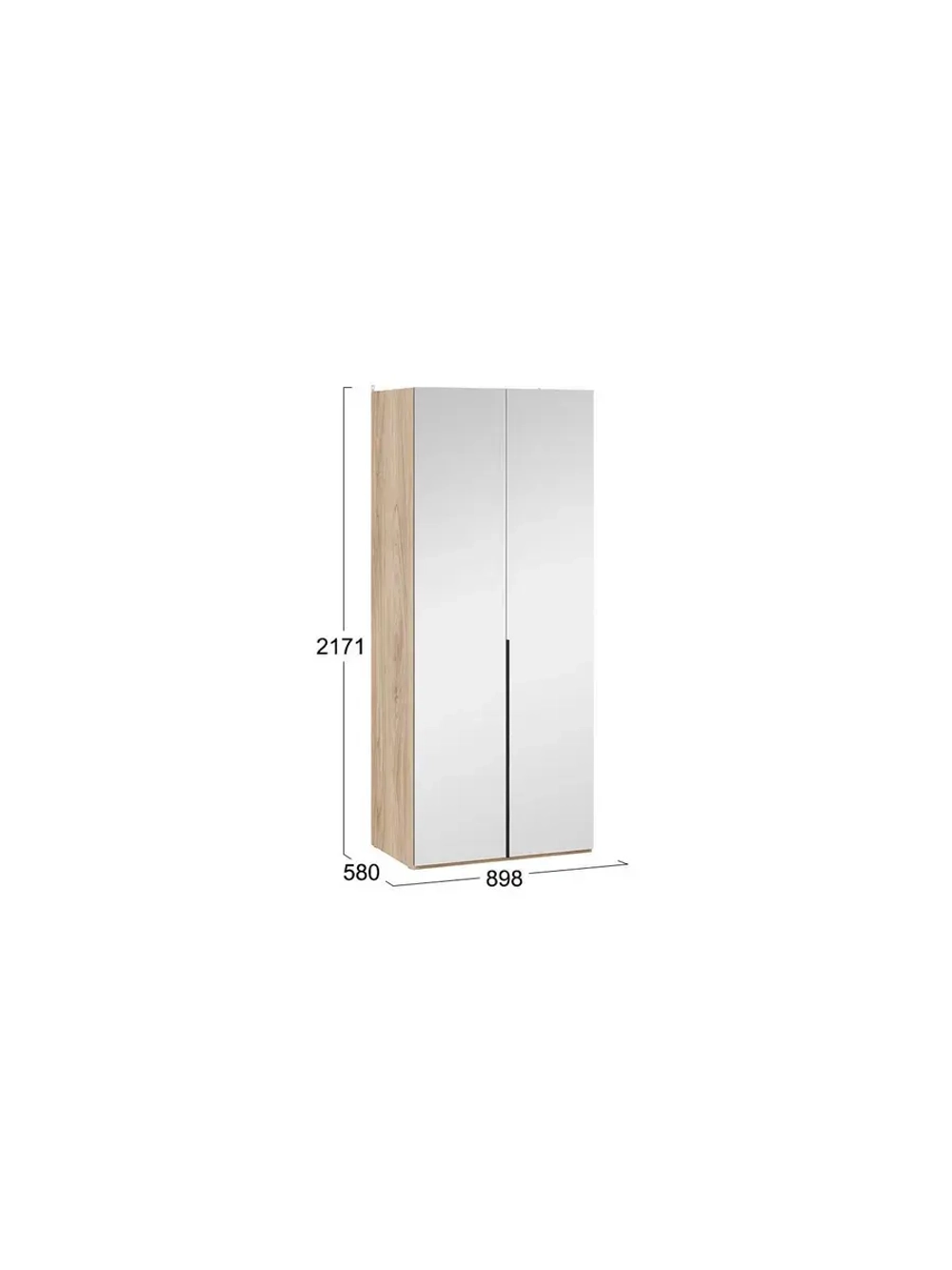 Прихожая с зеркалом Яблоня Беллуно 328х58х217