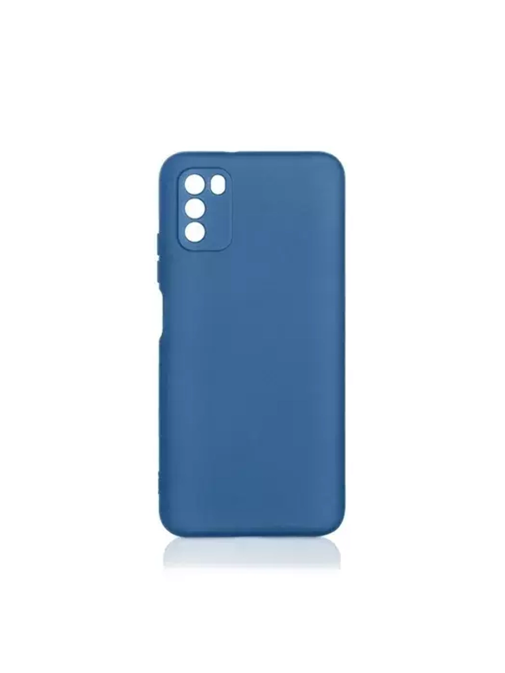 Силиконовый супертонкий чехол для Poco M3 blue DF