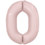 Шар фольгированный Цифра 0 101 см (Розовый)