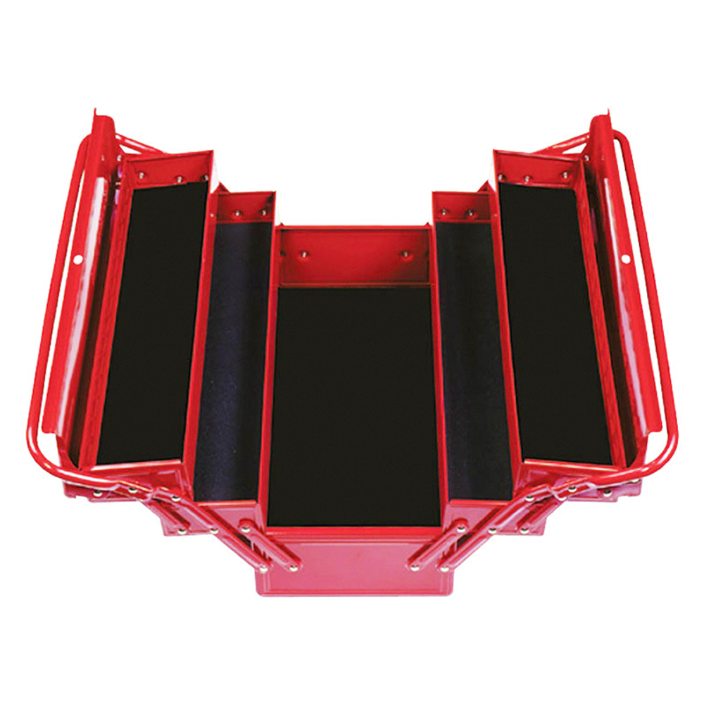 МАСТАК (510-05420R) Ящик инструментальный раскладной, 5 отсеков, красный