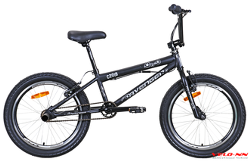 Велосипед 20" AVENGER BMX C201B, черный/серый (2021)