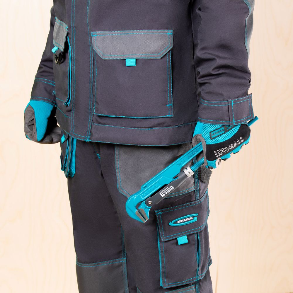 15601 Ключ трубный рычажный, №1, 1", цельнокованый, CrV, тип - "L" Gross