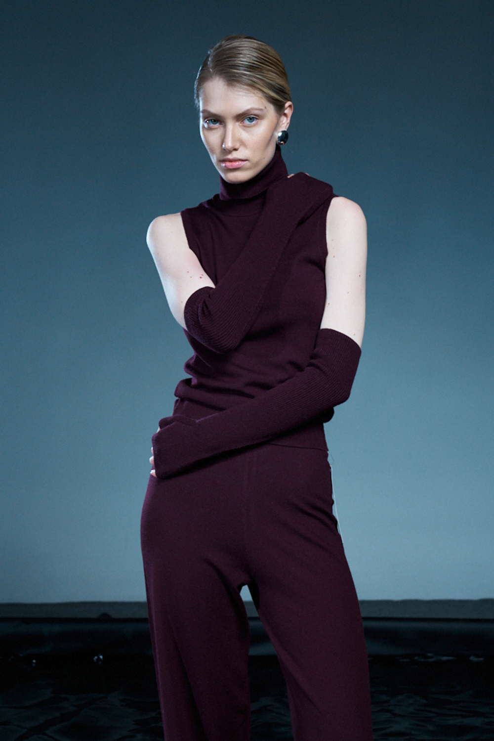 Костюм с брюками трикотажный