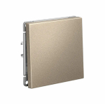 ARTGALLERY 1-клавишный ВЫКЛЮЧАТЕЛЬ КНОПОЧНЫЙ, 10А, механизм, быстрозажим. клем., ШАМПАНЬ