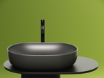 Умывальник чаша накладная овальная (цвет Темный Антрацит Матовый) Element 600x415x135мм