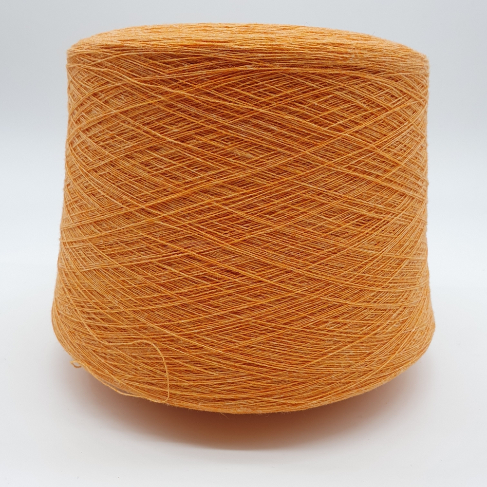 Пряжа CASA DEL FILATO BABY WOOL 1/15 (100% мериносовая шерсть кардная) 1500 м/100гр оранжевый меланж