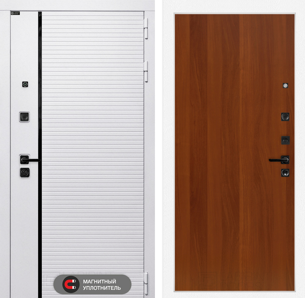Дверь входная Лабиринт ROYAL 05 Итальянский орех металлическая