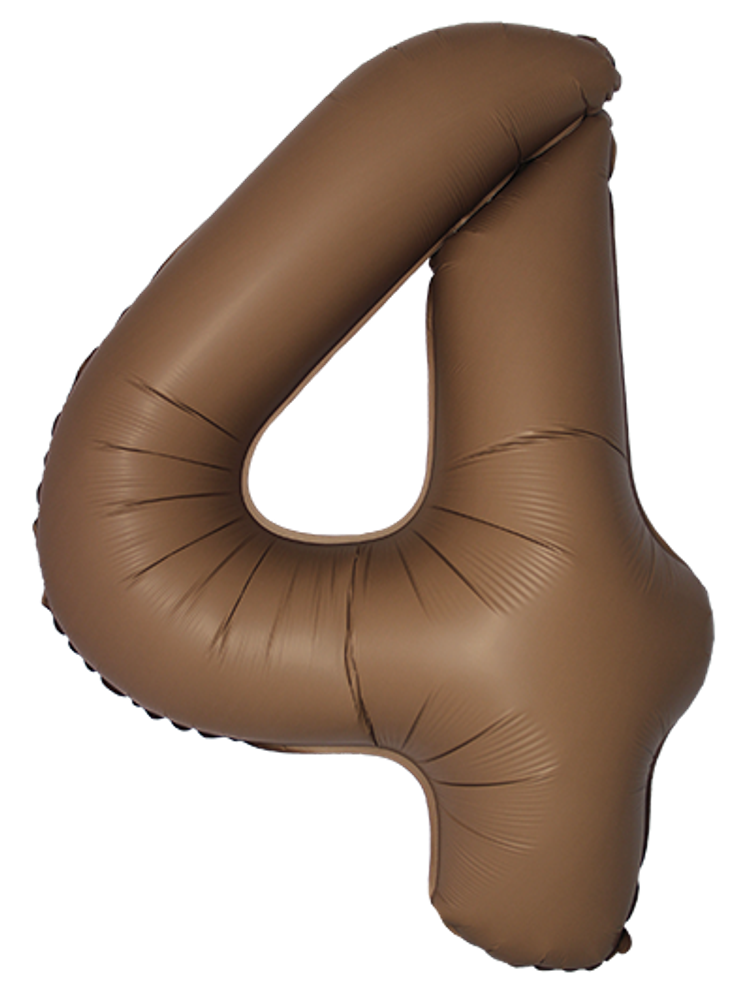 FM (40&#39;&#39;/102 см) Цифра, 4 Slim, Шоколад, Матовый, 1 шт. в уп.