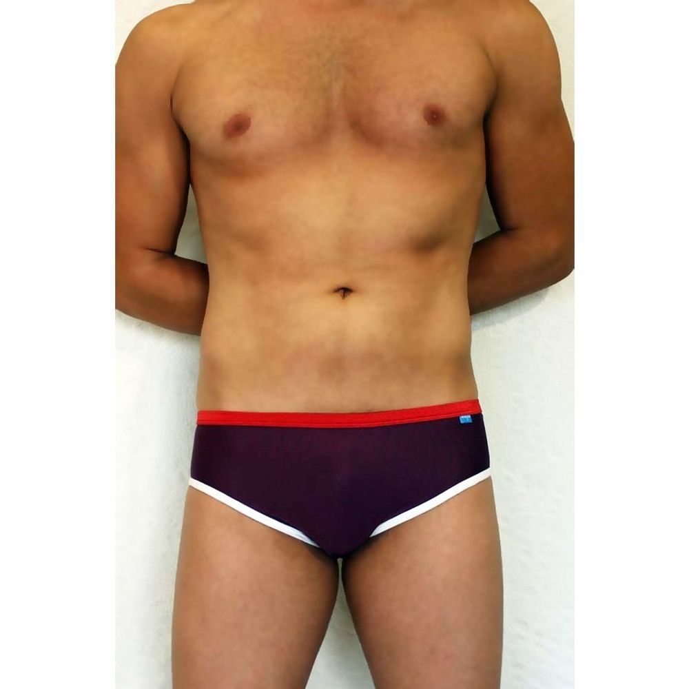 Мужские плавки хипсы фиолетовые Boefje