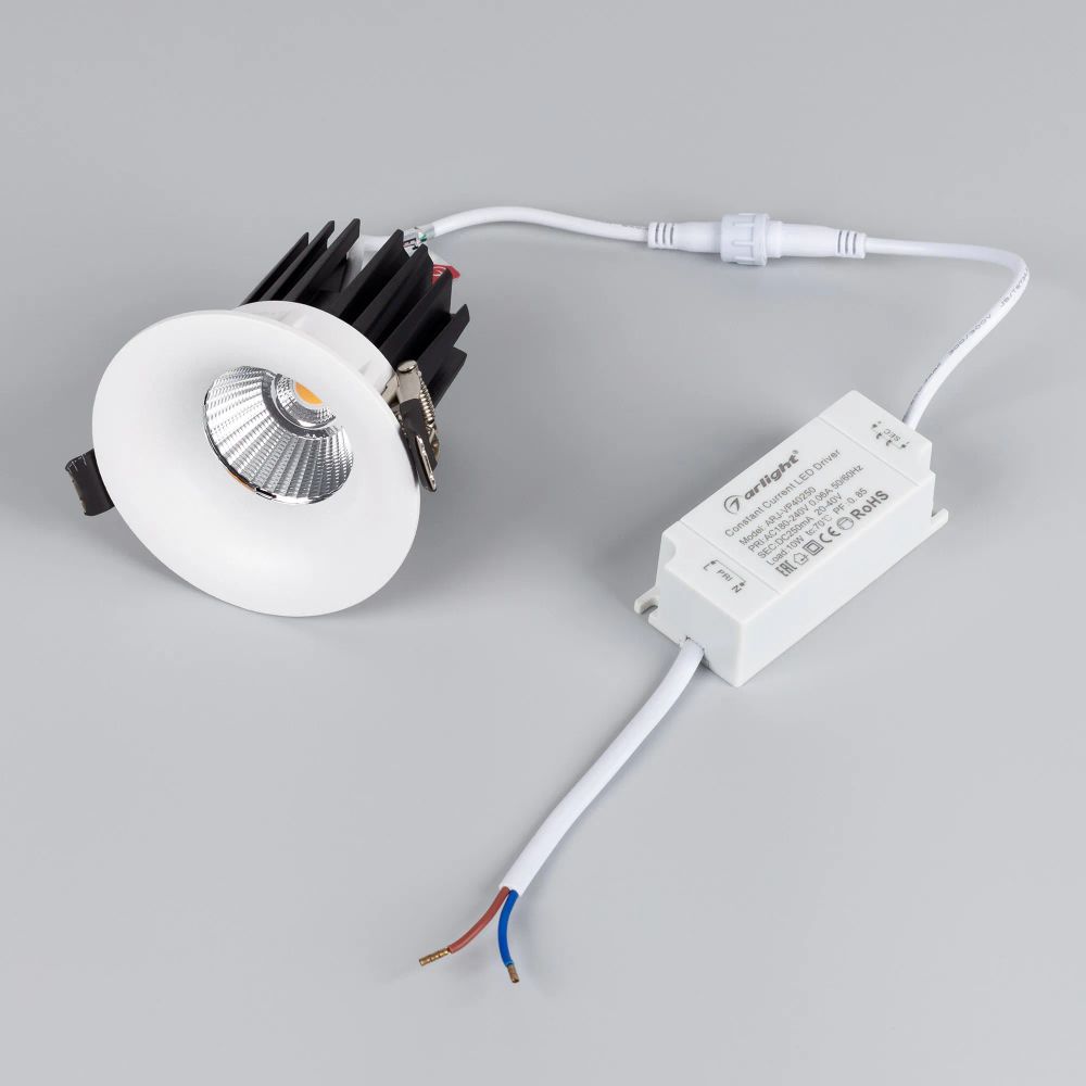 Светильник MS-FOGGY-BUILT-R86-10W Warm3000 (WH, 36 deg, 230V) (Arlight, IP54 Металл, 5 лет) 044610