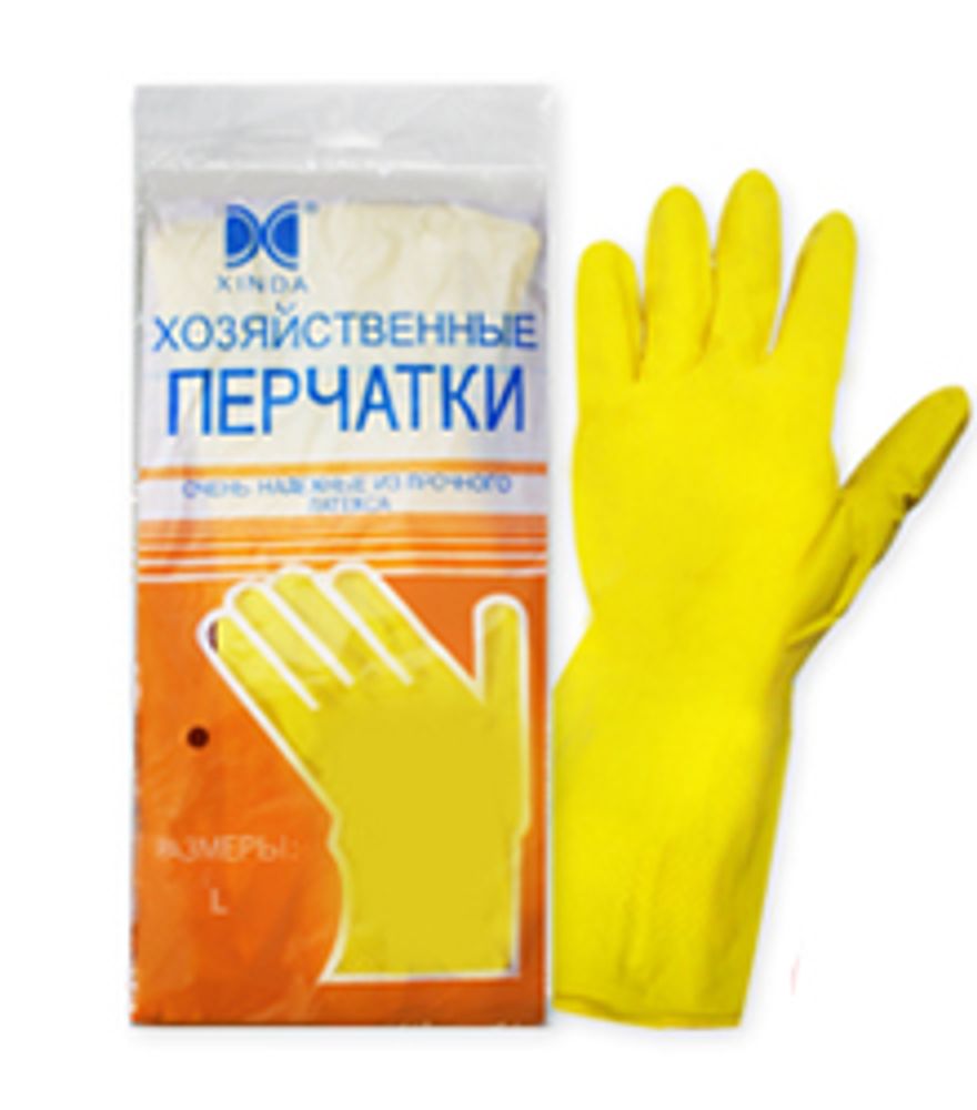 Перчатки резиновые L (12пар/20уп)