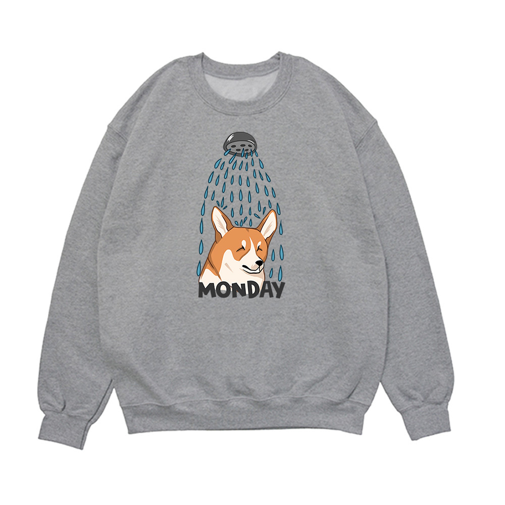Свитшот "Корги в понедельник"