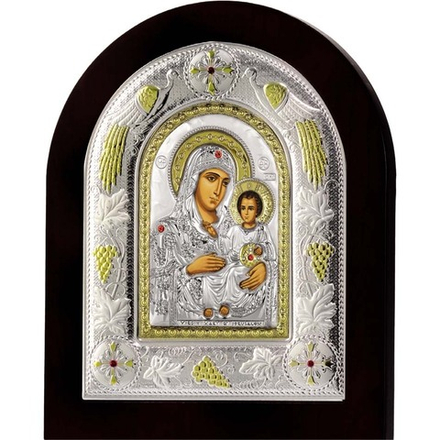 Иерусалимская икона Божией Матери серебряная.