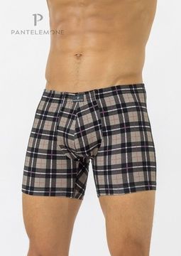 Трусы мужские боксеры Pantelemone PMHL-1222, клетка серая