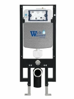 Унитаз подвесной WeltWasser WW MERZBACH 10000014107 с крышкой микролифт, безободковый, смыв торнадо, в комплекте с инсталяцией, черный матовый